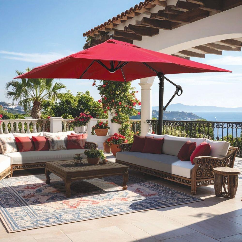 corliving offset patio umbrella Deluxe Offset Patio Umbrella