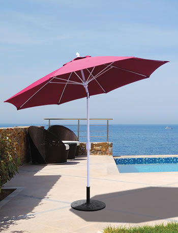 coral coast 9 ft deluxe auto tilt patio umbrella PatioKingdom 9FT Outdoor Umbrella, Autotilt This style offers the user At Home Calista Crank &