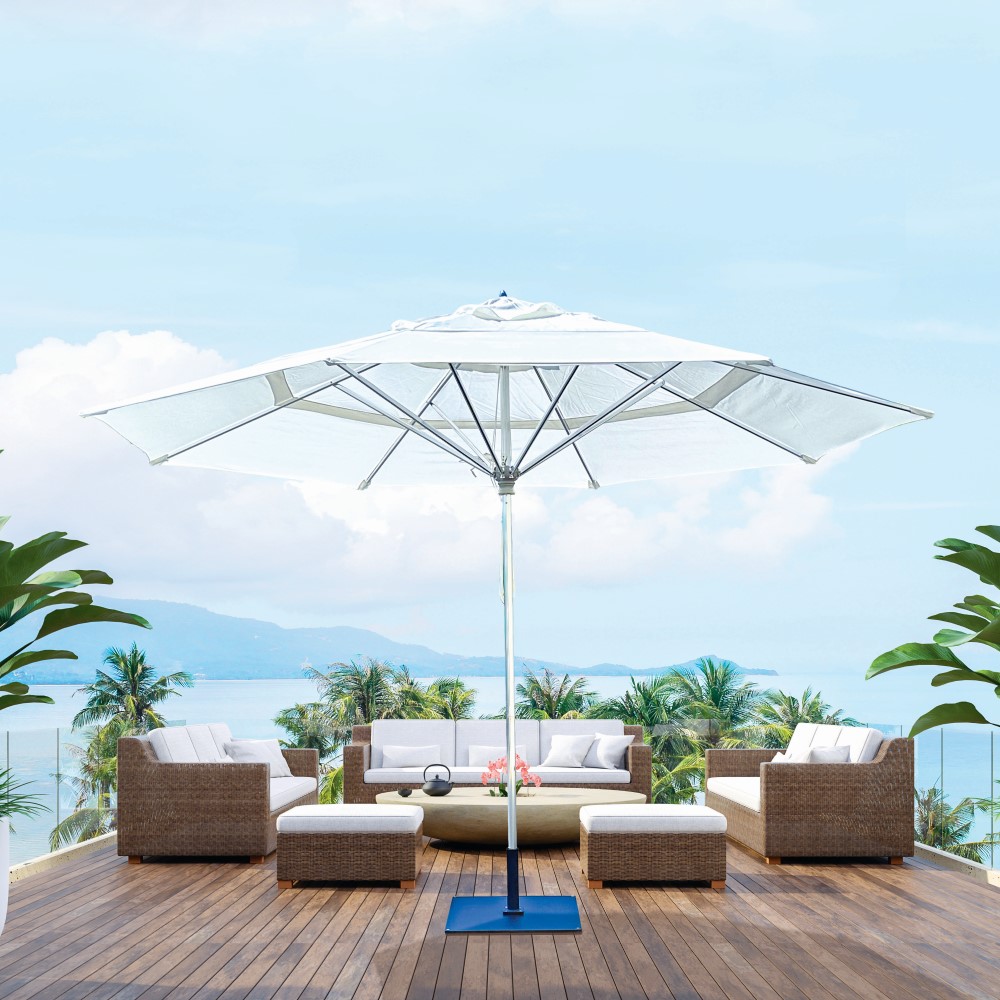 15 ft solar led patio double-sided umbrella market umbrella AECOJOY 15ft with Lights, Outdoor Rectangle Large Patio with Base Include|Crank Handle|156 PCS Lights for Garden Pool in Dark Red(1.9